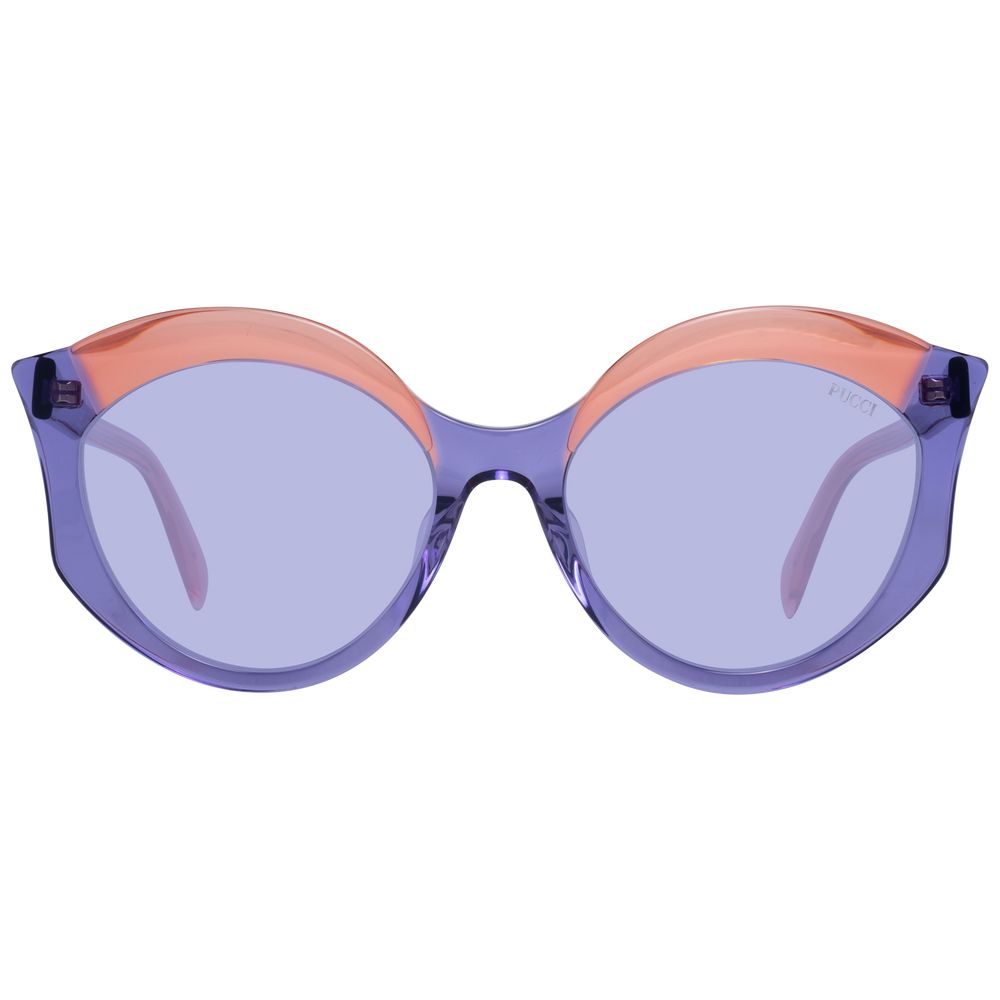 Emilio Pucci Purple Plastic Butterfly Sunglasses for Women