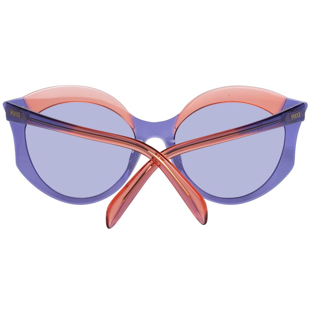 Emilio Pucci Purple Plastic Butterfly Sunglasses for Women
