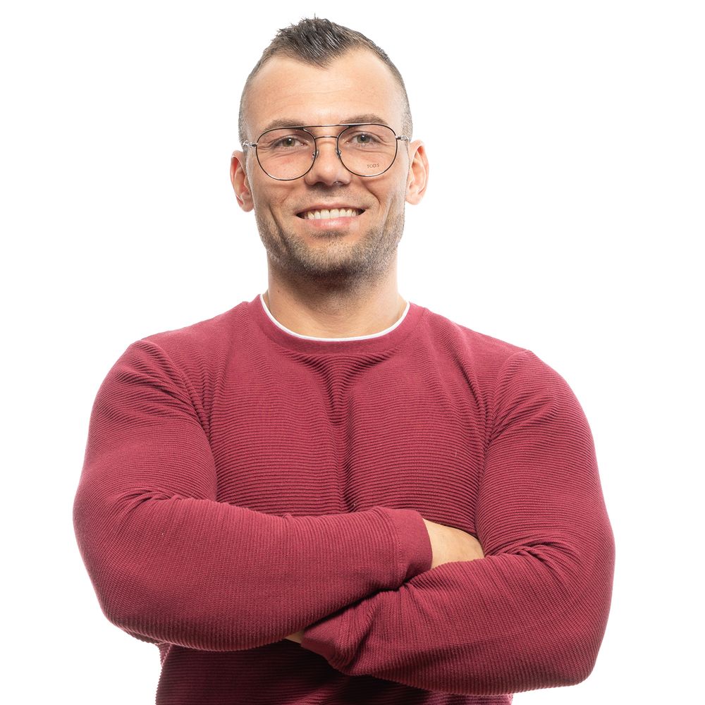 Monture de lunettes argentée pour homme Tod's