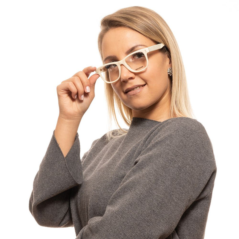Zadig & Voltaire Lunettes en Plastique Crème (Montures)
