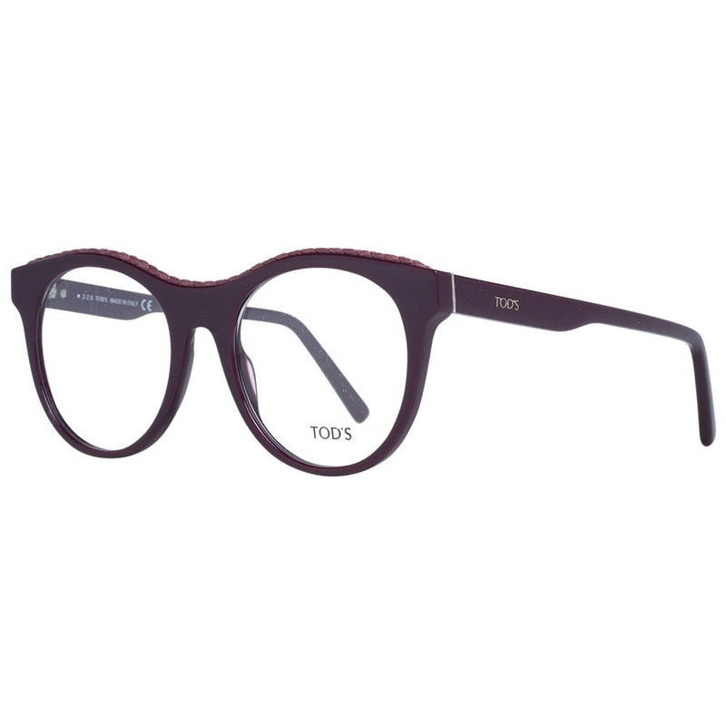 Tod's Purple Women Glasses Frame - Chic Round Design for Everyday Style