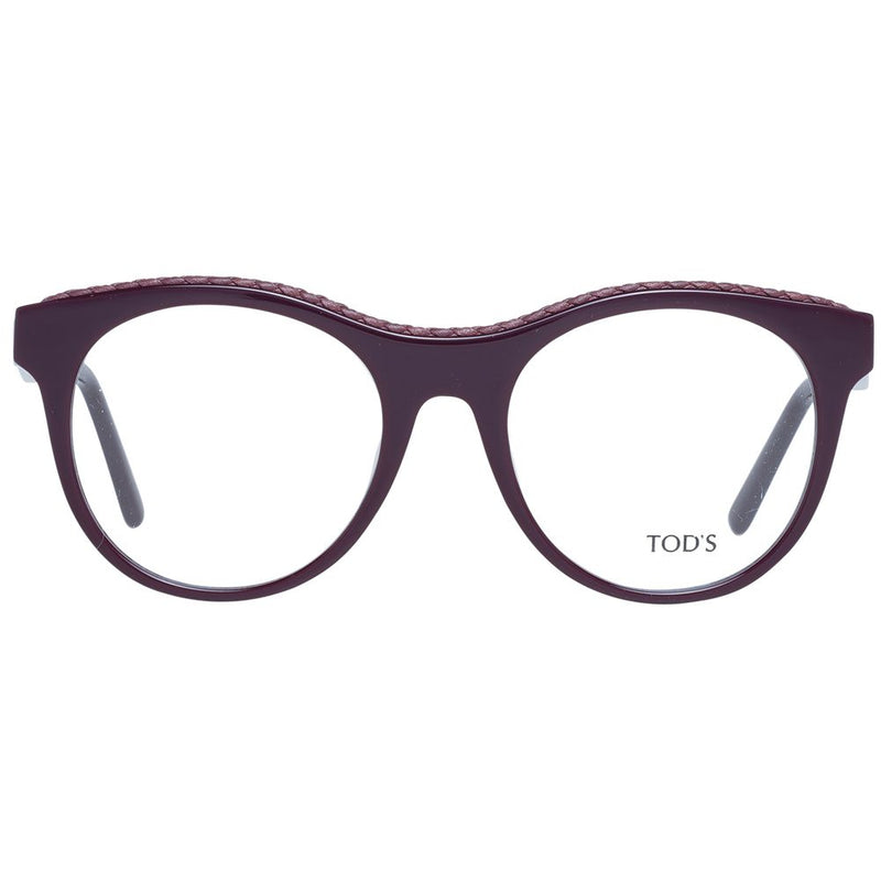 Tod's Purple Women Glasses Frame - Chic Round Design for Everyday Style