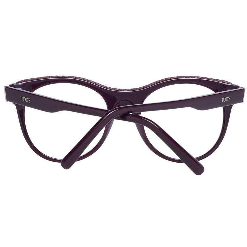 Tod's Purple Women Glasses Frame - Chic Round Design for Everyday Style