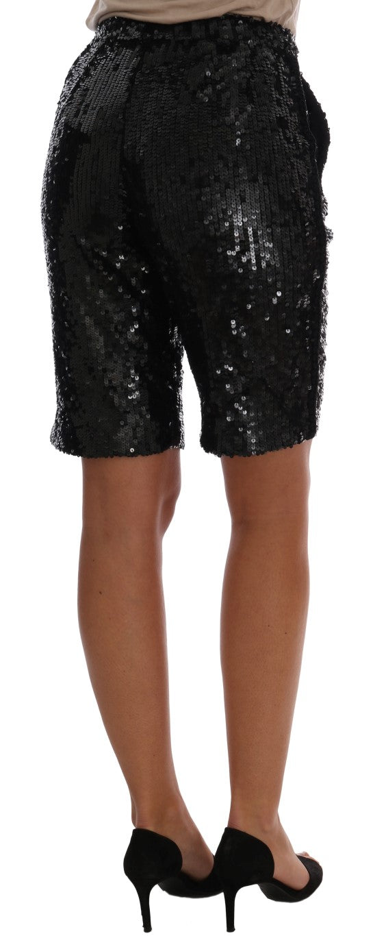 Short de mode à sequins noirs Dolce &amp; Gabbana