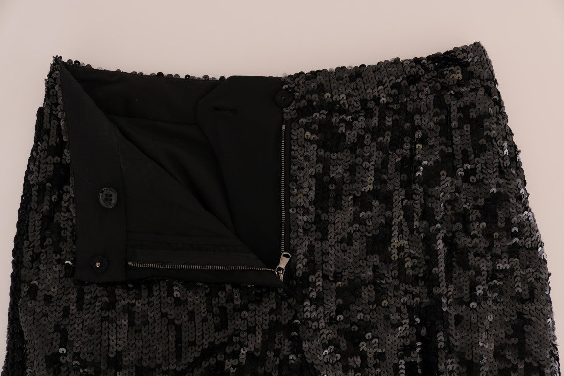 Short de mode à sequins noirs Dolce &amp; Gabbana
