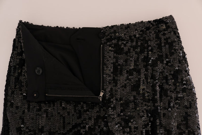 Short de mode à sequins noirs Dolce &amp; Gabbana