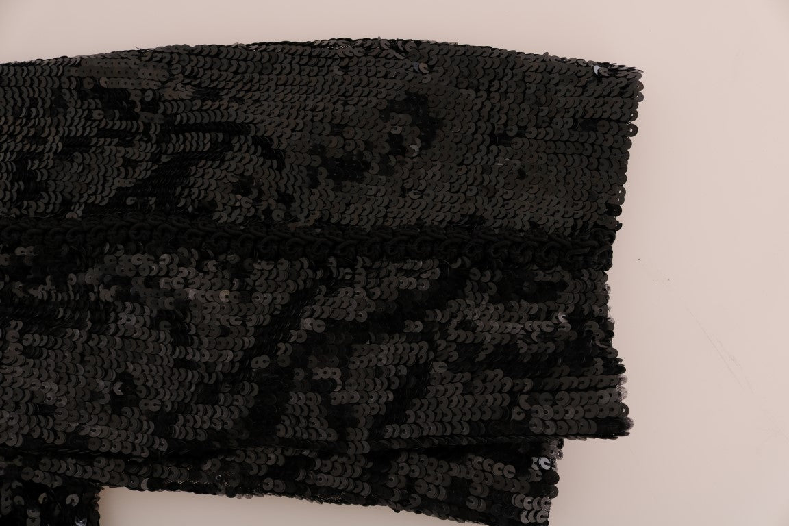 Short de mode à sequins noirs Dolce &amp; Gabbana