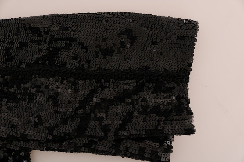 Short de mode à sequins noirs Dolce &amp; Gabbana