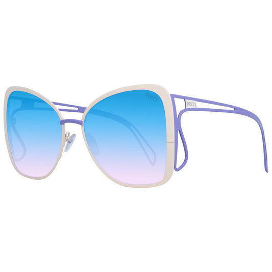 Lunettes de soleil pour femme crème Emilio Pucci