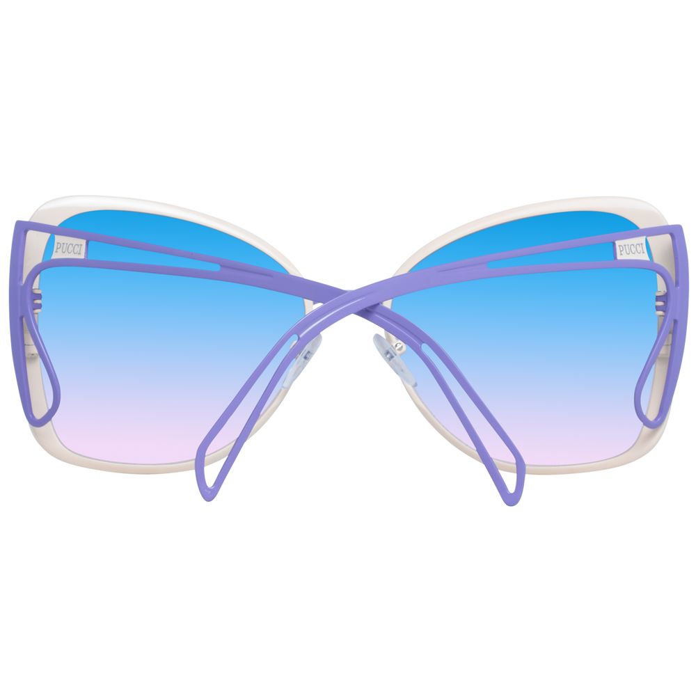 Lunettes de soleil pour femme crème Emilio Pucci