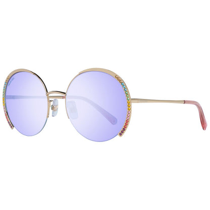 Lunettes de soleil pour femme, dorées, Swarovski