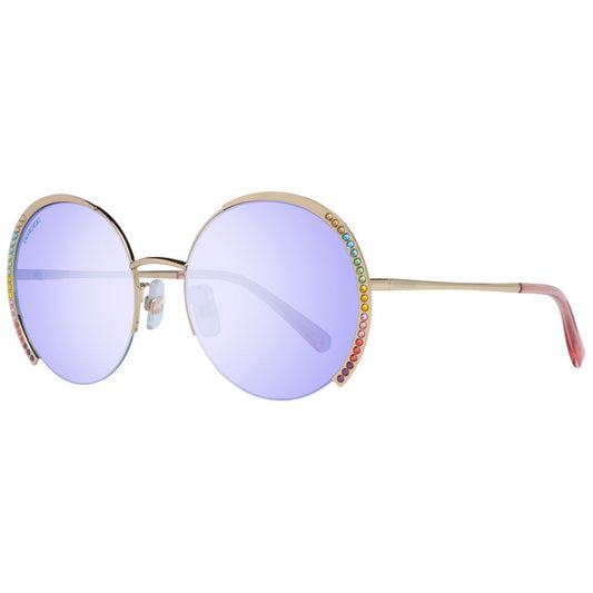 Lunettes de soleil pour femme, dorées, Swarovski