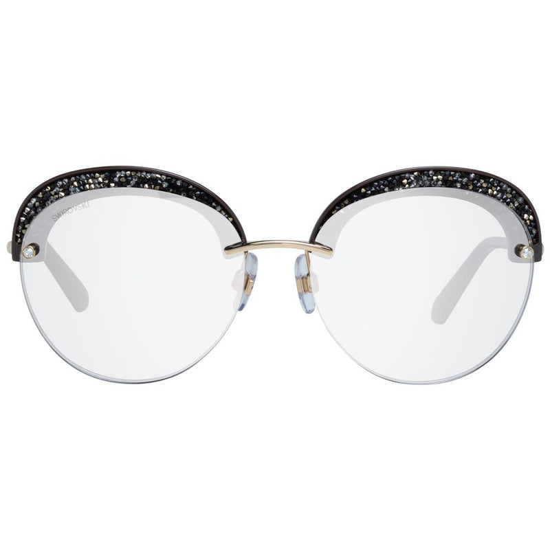 Lunettes de soleil pour femme, dorées, Swarovski