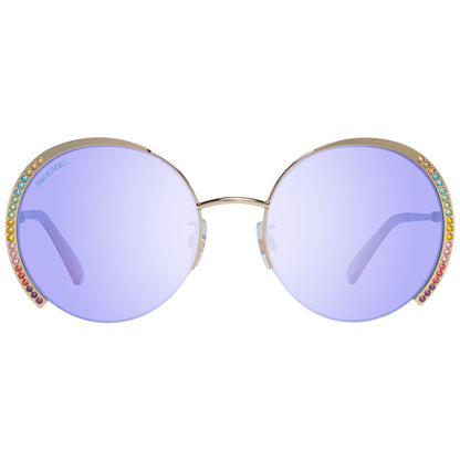 Lunettes de soleil pour femme, dorées, Swarovski