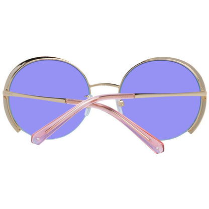 Lunettes de soleil pour femme, dorées, Swarovski