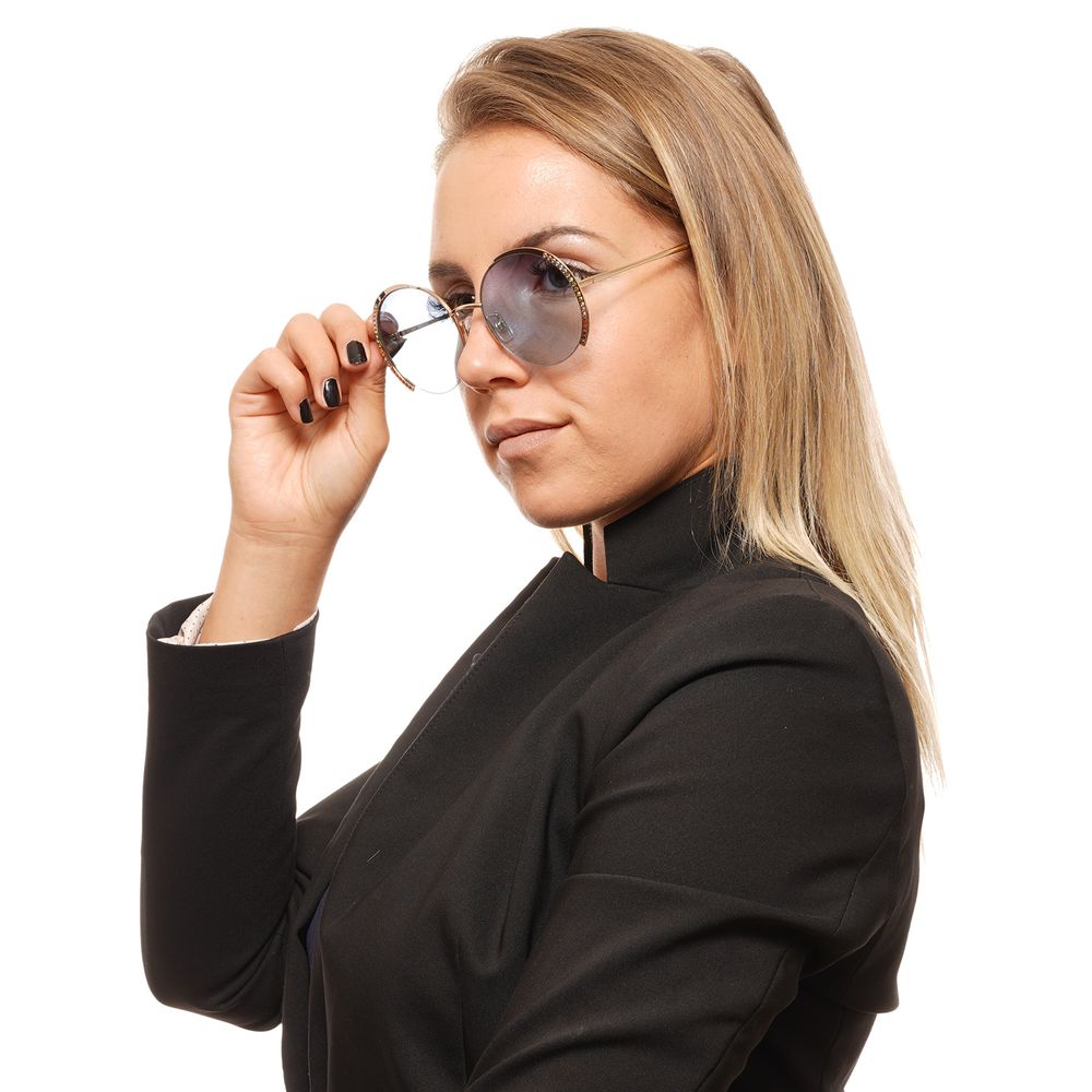 Lunettes de soleil pour femme, dorées, Swarovski