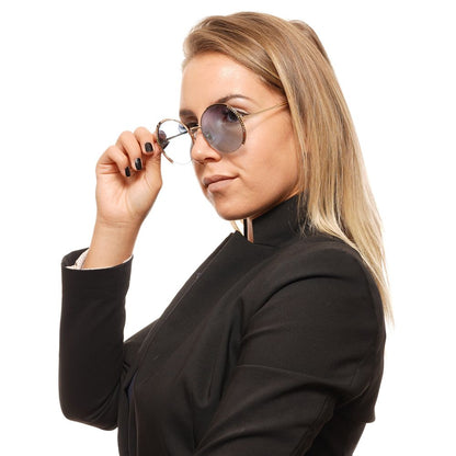 Lunettes de soleil pour femme, dorées, Swarovski