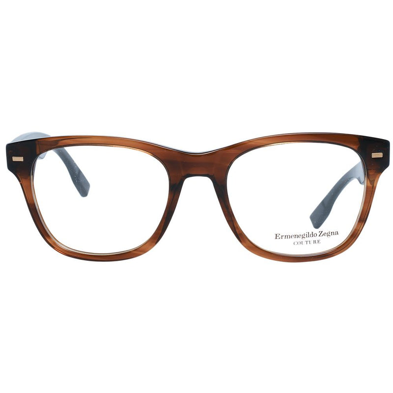 Monture de lunettes pour homme marron Ermenegildo Zegna