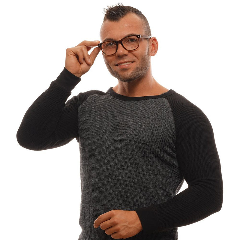 Monture de lunettes pour homme marron Ermenegildo Zegna