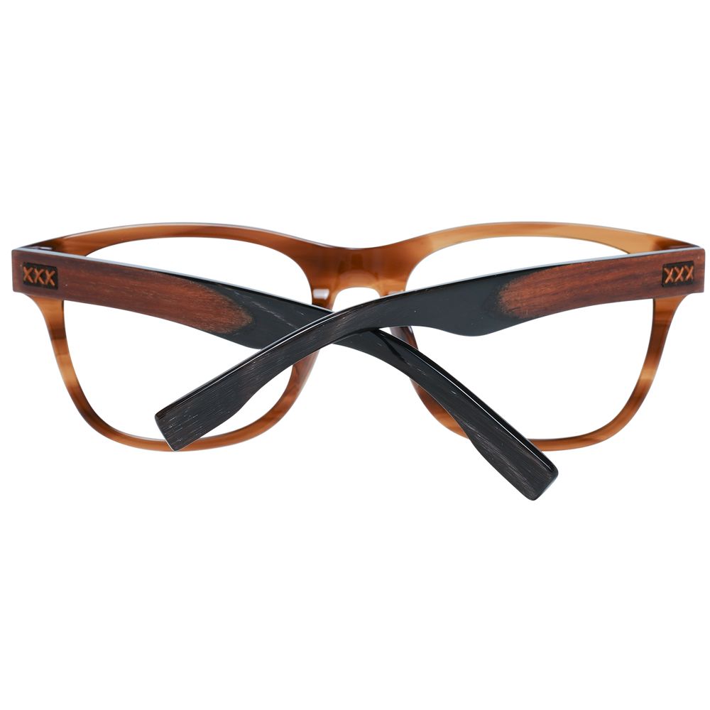 Ermenegildo Zegna Brown Men's Glasses Frame