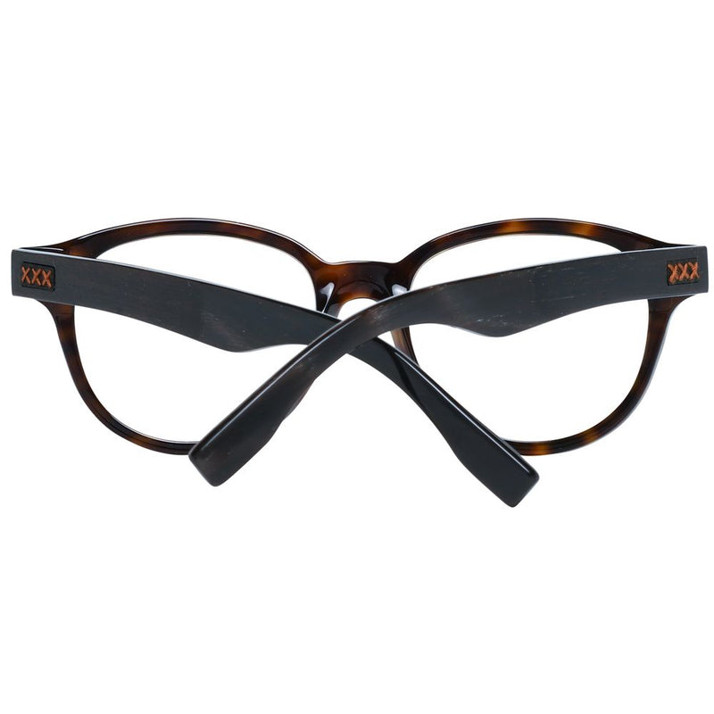 Monture de lunettes pour homme marron Ermenegildo Zegna