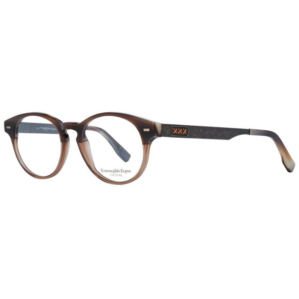 Monture de lunettes pour homme marron Ermenegildo Zegna