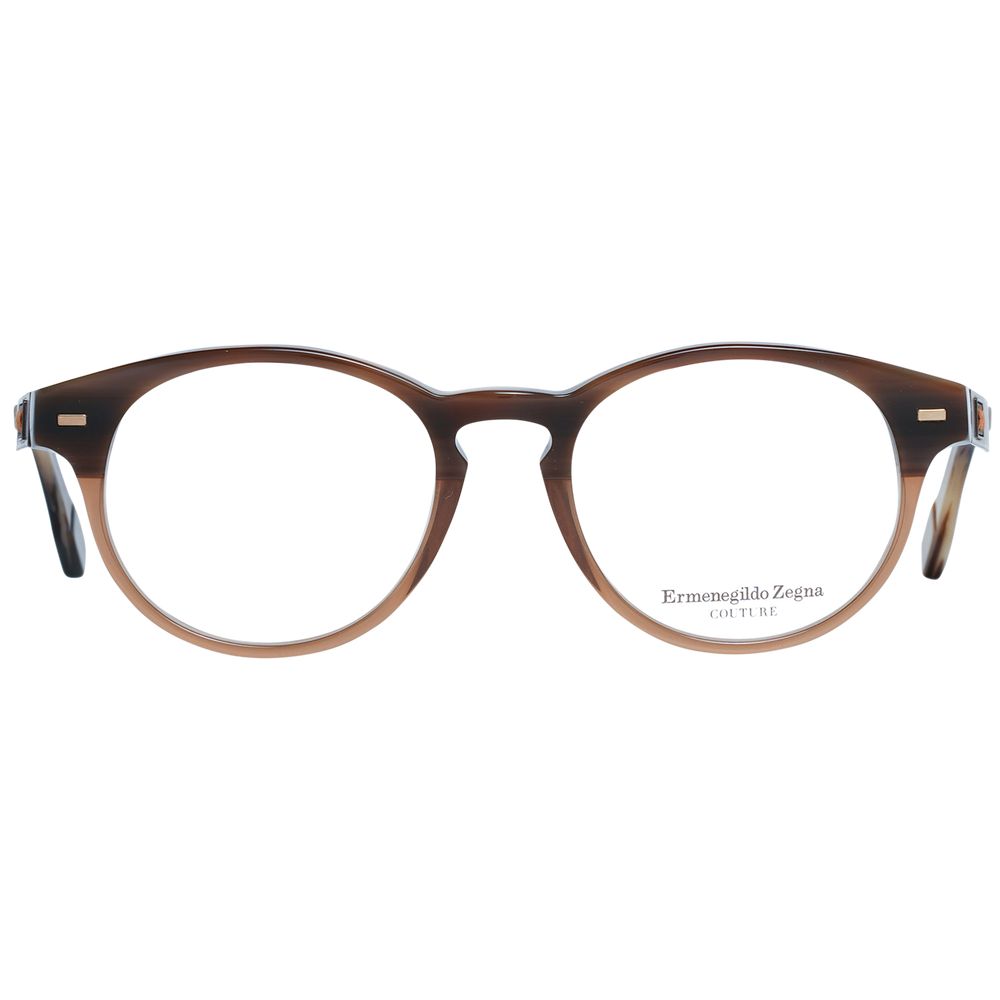 Monture de lunettes pour homme marron Ermenegildo Zegna