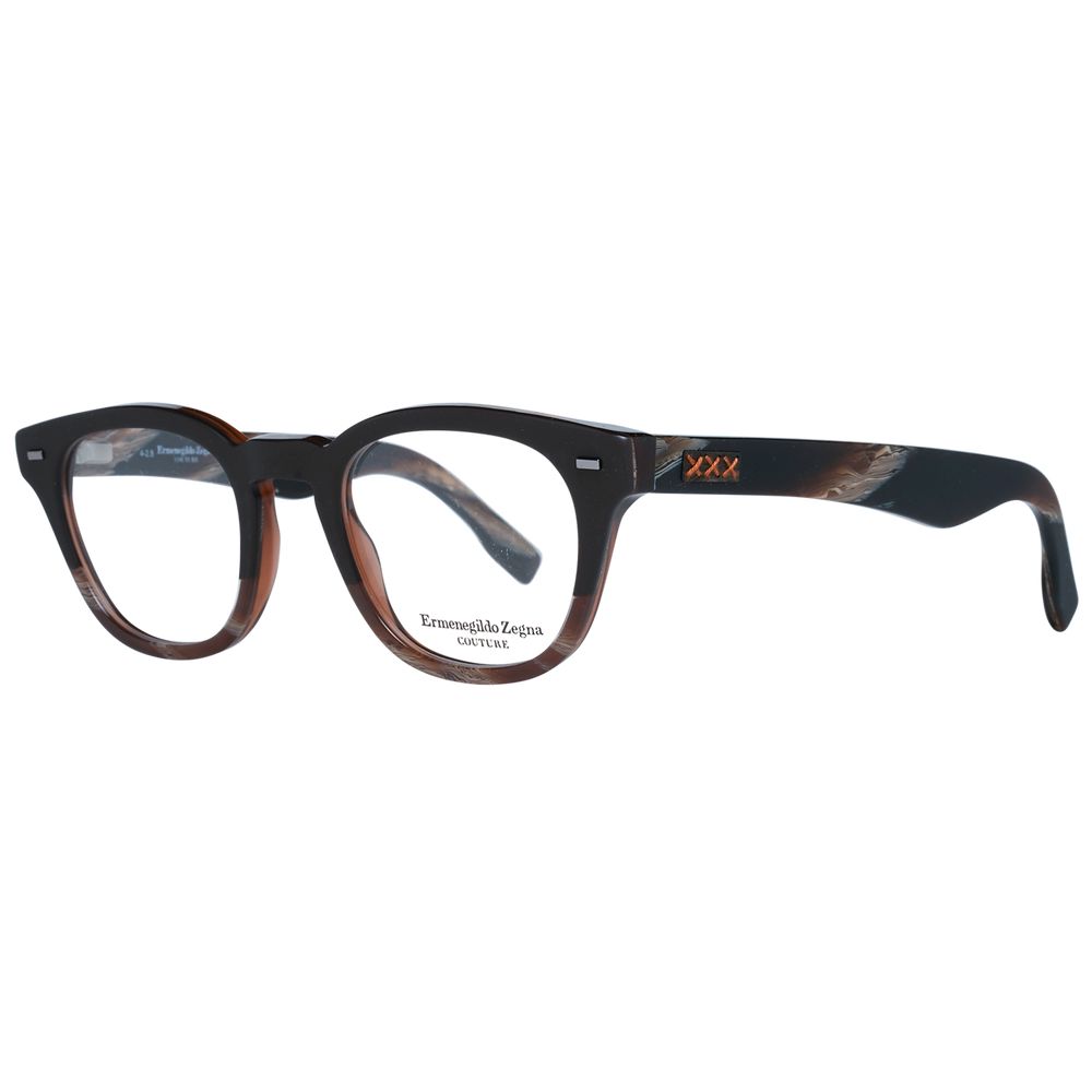 Monture de lunettes pour homme marron Ermenegildo Zegna