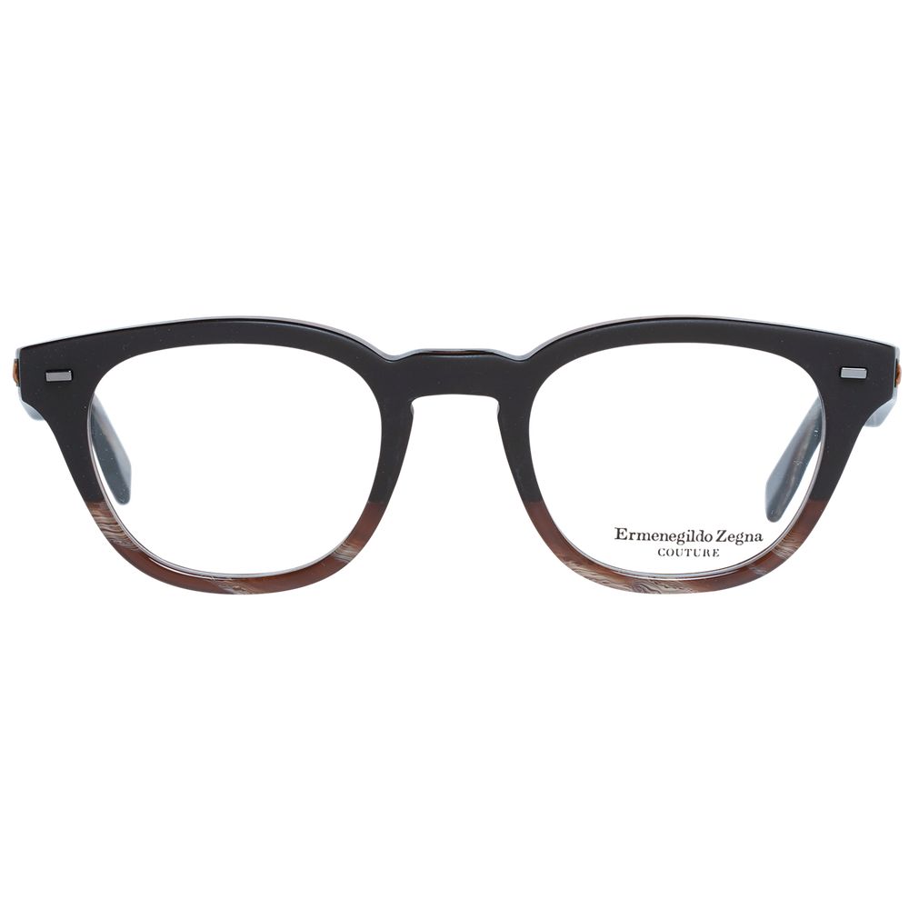 Monture de lunettes pour homme marron Ermenegildo Zegna