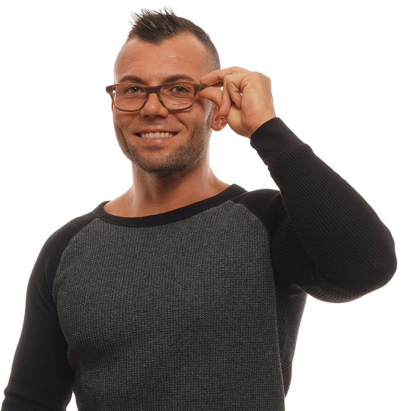Monture de lunettes pour homme marron Ermenegildo Zegna