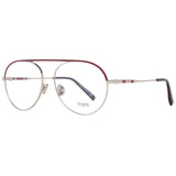 Tod's Red Women Glasses Frame - Elegant Aviator Style