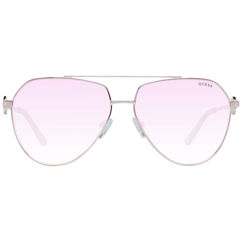 Guess Rose Gold Women Sunglasses - Stylish Aviator Design
