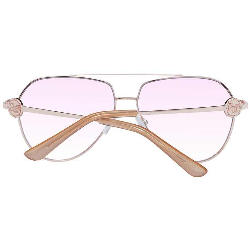 Guess Rose Gold Women Sunglasses - Stylish Aviator Design