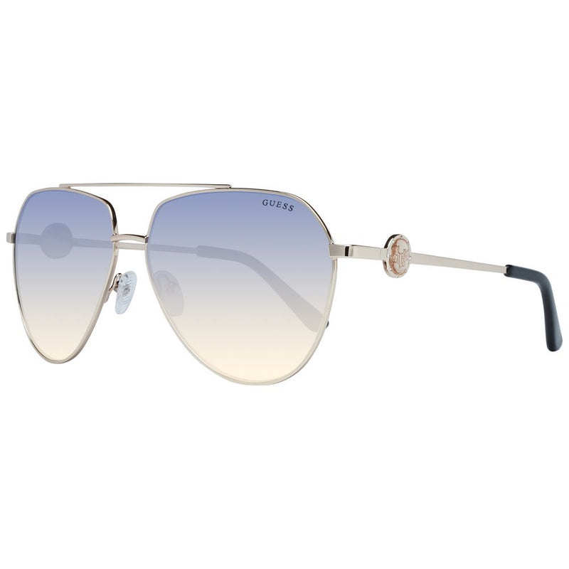 Guess Gold Women Sunglass - Chic Aviator Style with UV Protection