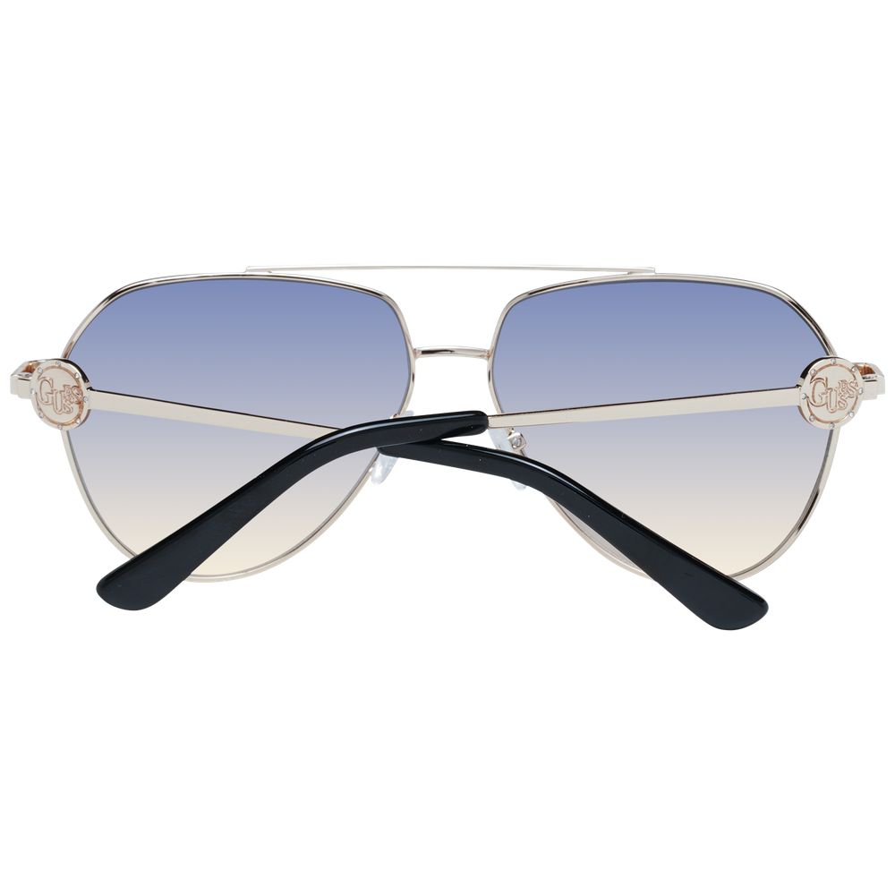 Guess Gold Women Sunglass - Chic Aviator Style with UV Protection