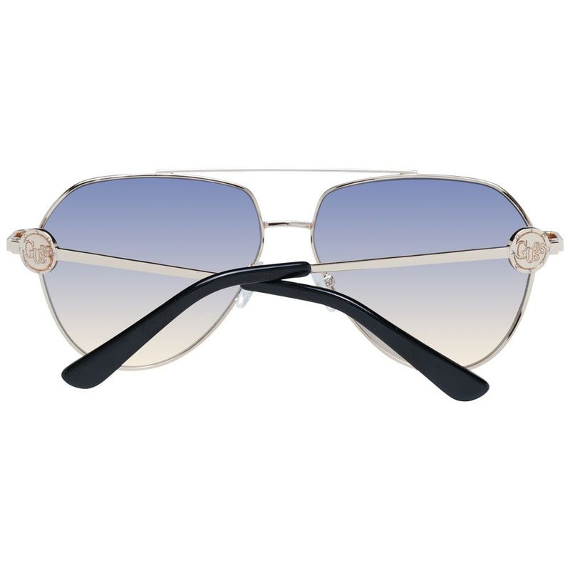 Guess Gold Women Sunglass - Chic Aviator Style with UV Protection