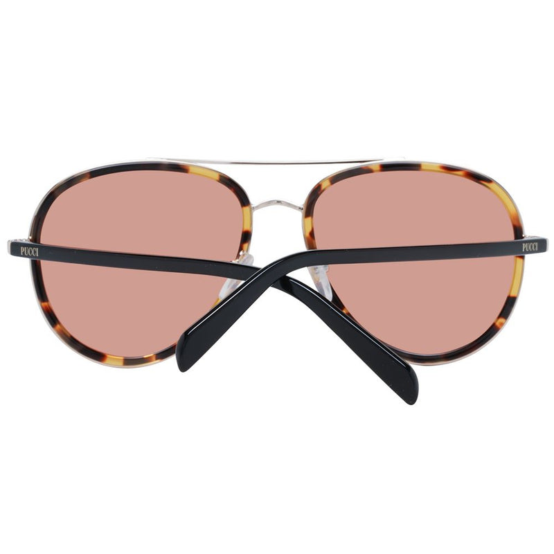 Emilio Pucci Brown Women Sunglasses - Stylish Aviator Design