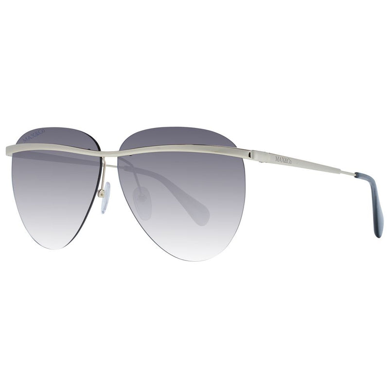 Max & Co Gold Women Sunglasses - Elegant Aviator Style