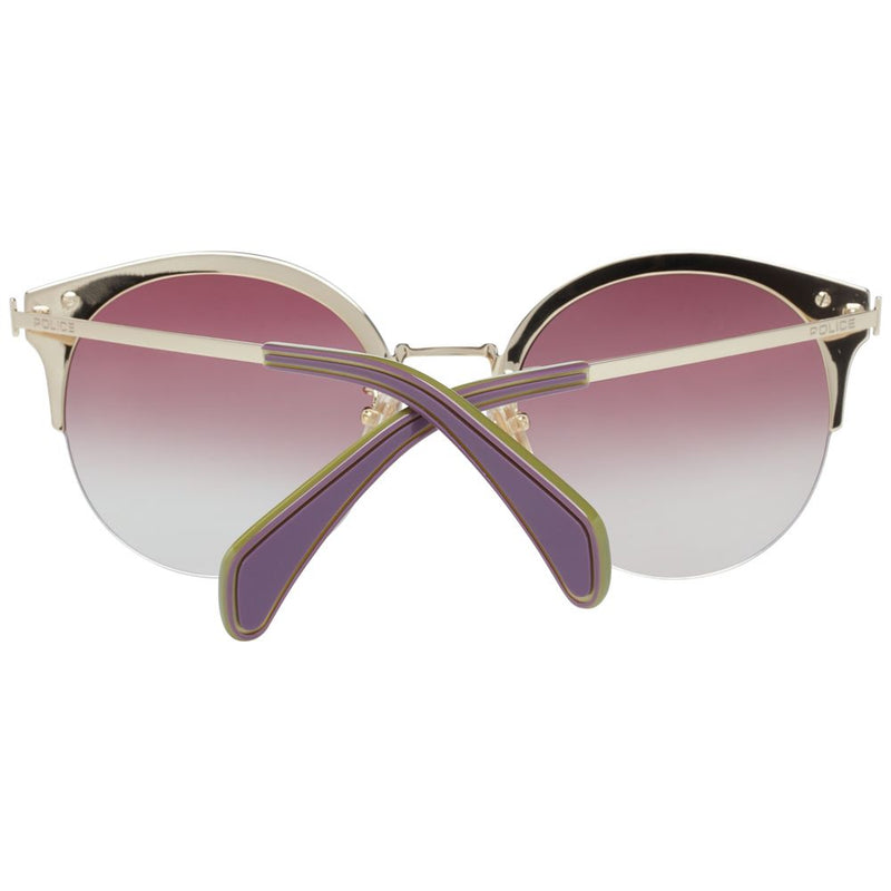 Lunettes de soleil pour femmes Police, couleur or.