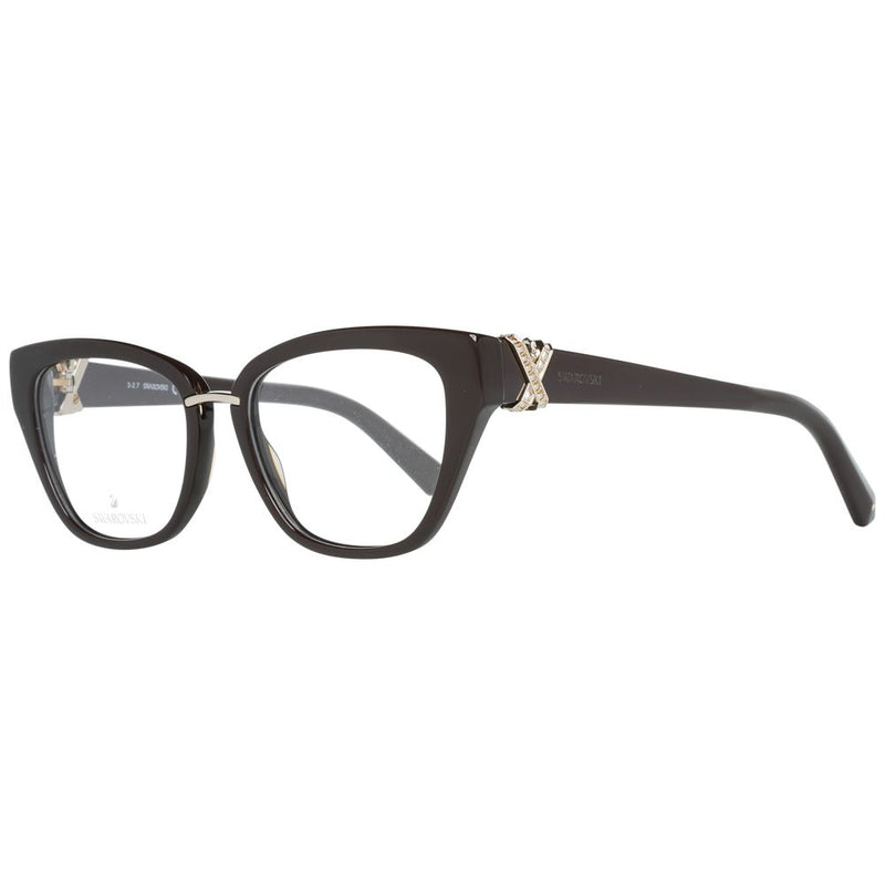 Swarovski Brown Cat Eye Women Glasses Frame