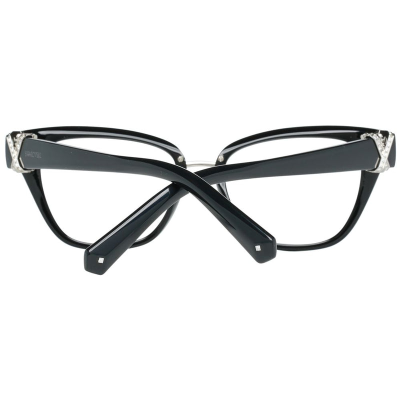 Monture de lunettes pour femme noire Swarovski