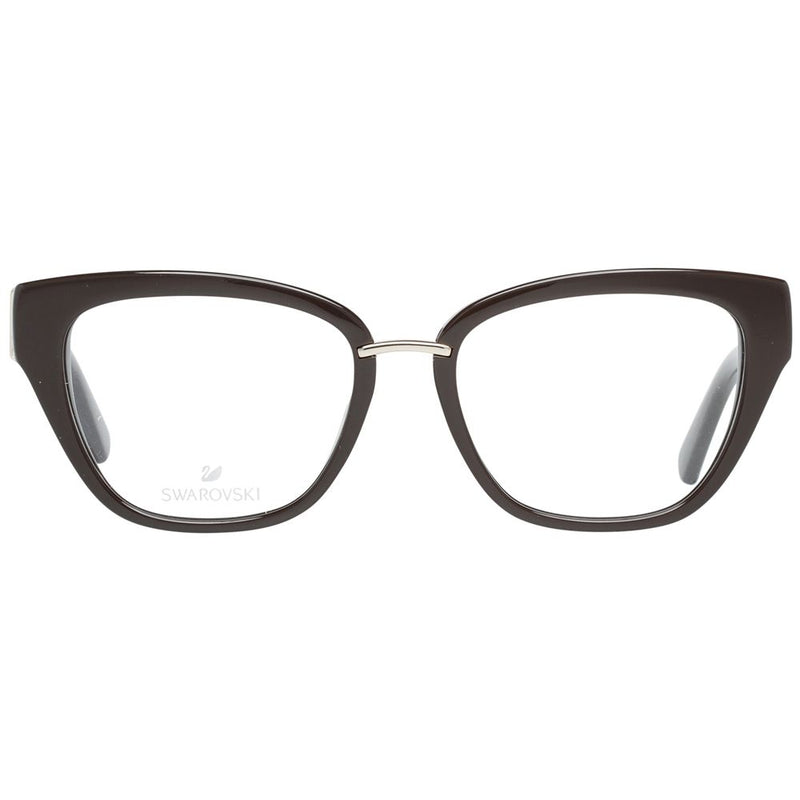 Swarovski Brown Cat Eye Women Glasses Frame