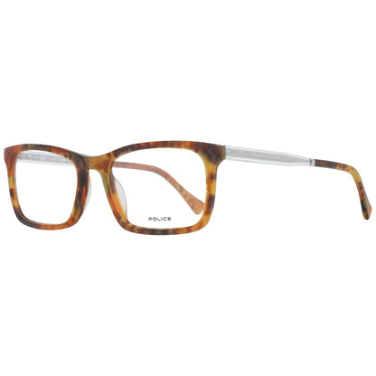 Police Brown Men Glasses Frame