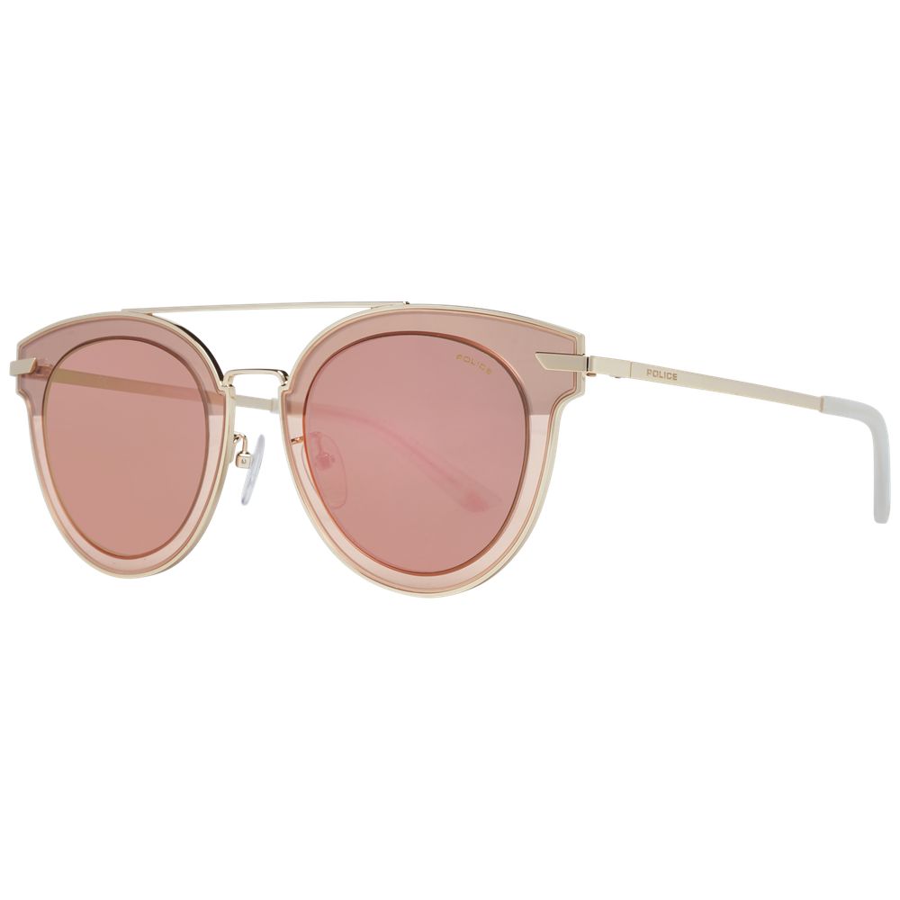 Lunettes de soleil pour homme Police, monture or rose