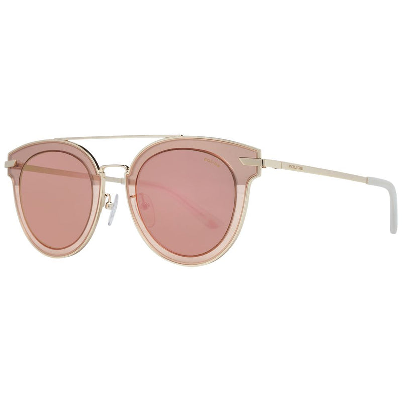Lunettes de soleil pour homme Police, monture or rose
