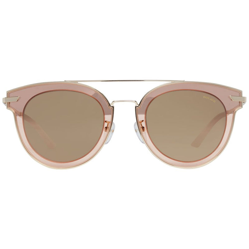 Lunettes de soleil pour homme Police, monture or rose