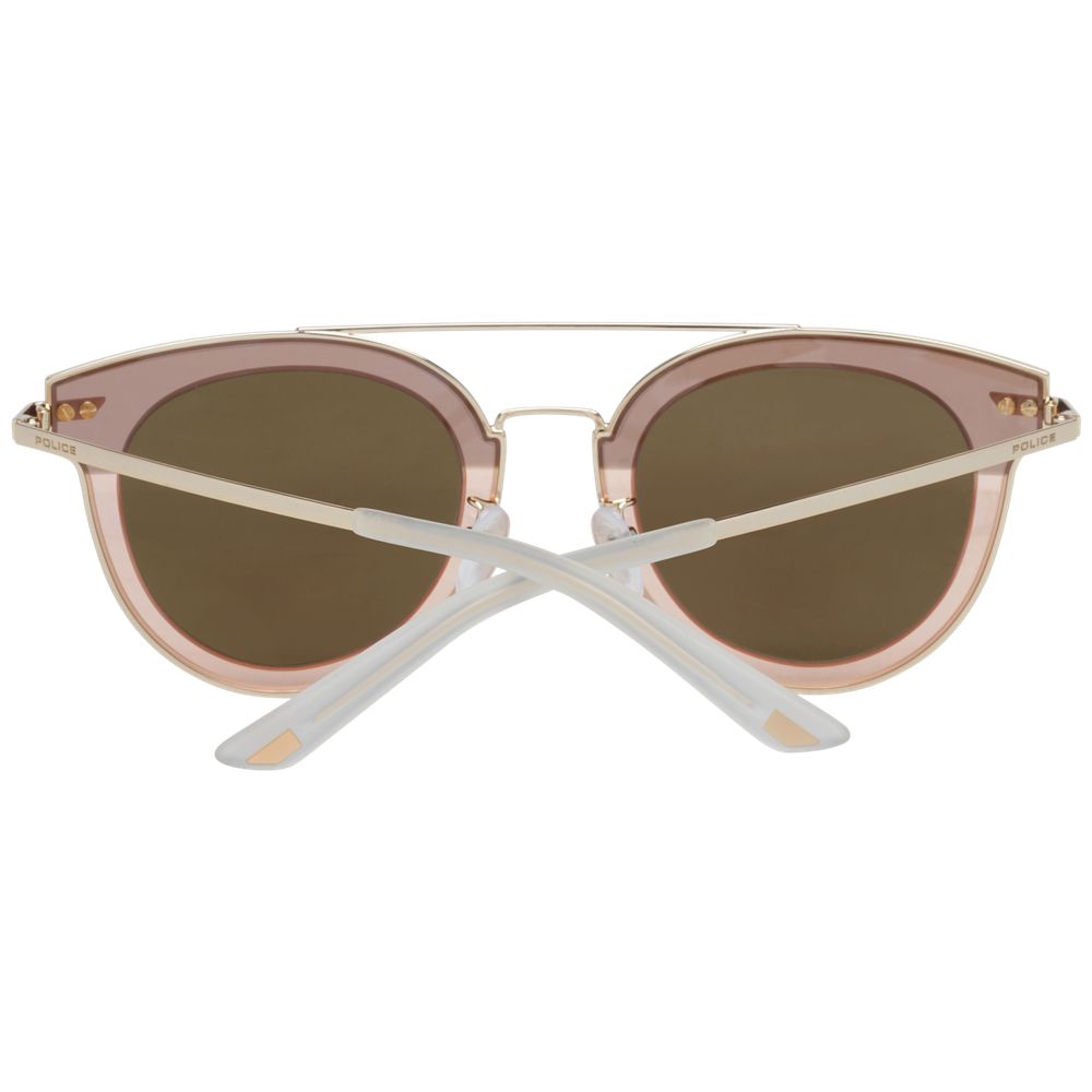 Lunettes de soleil pour homme Police, monture or rose