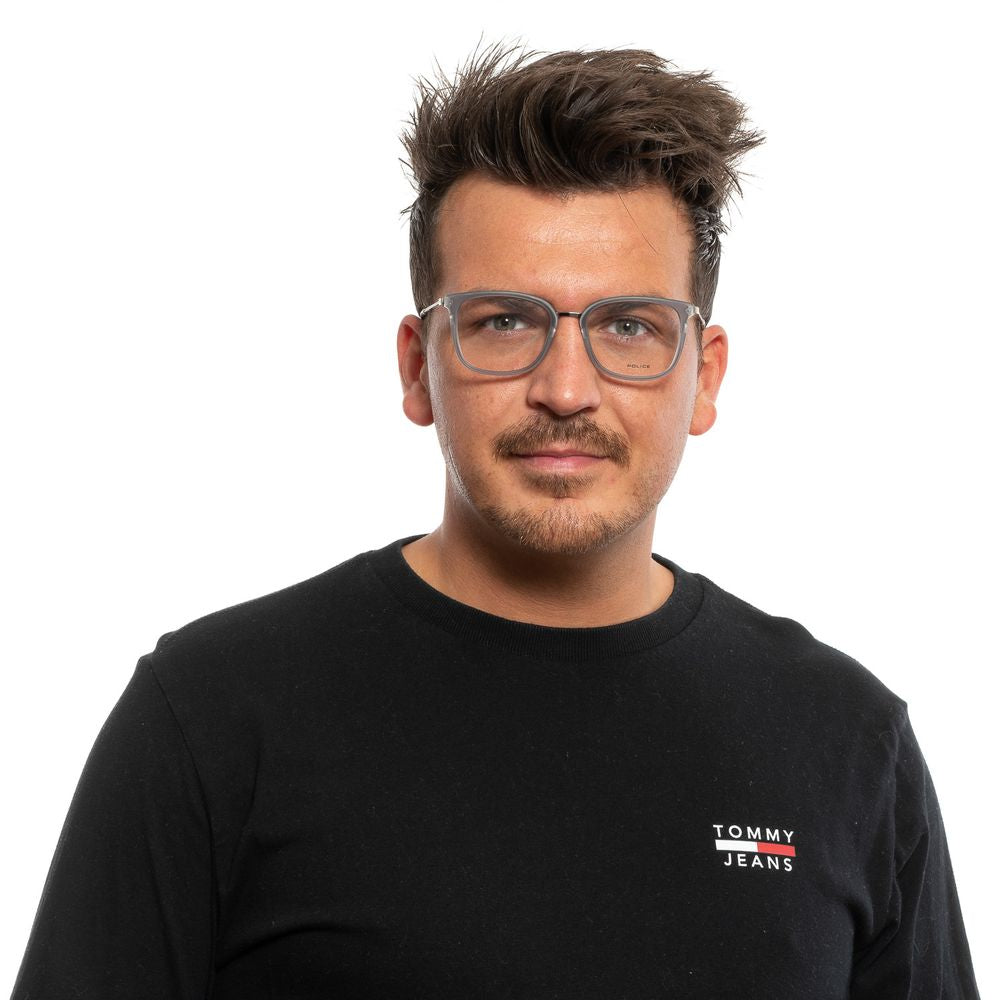 Monture de lunettes pour homme, gris Police.