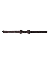 Nœud papillon ajustable en soie marron Dolce &amp; Gabbana