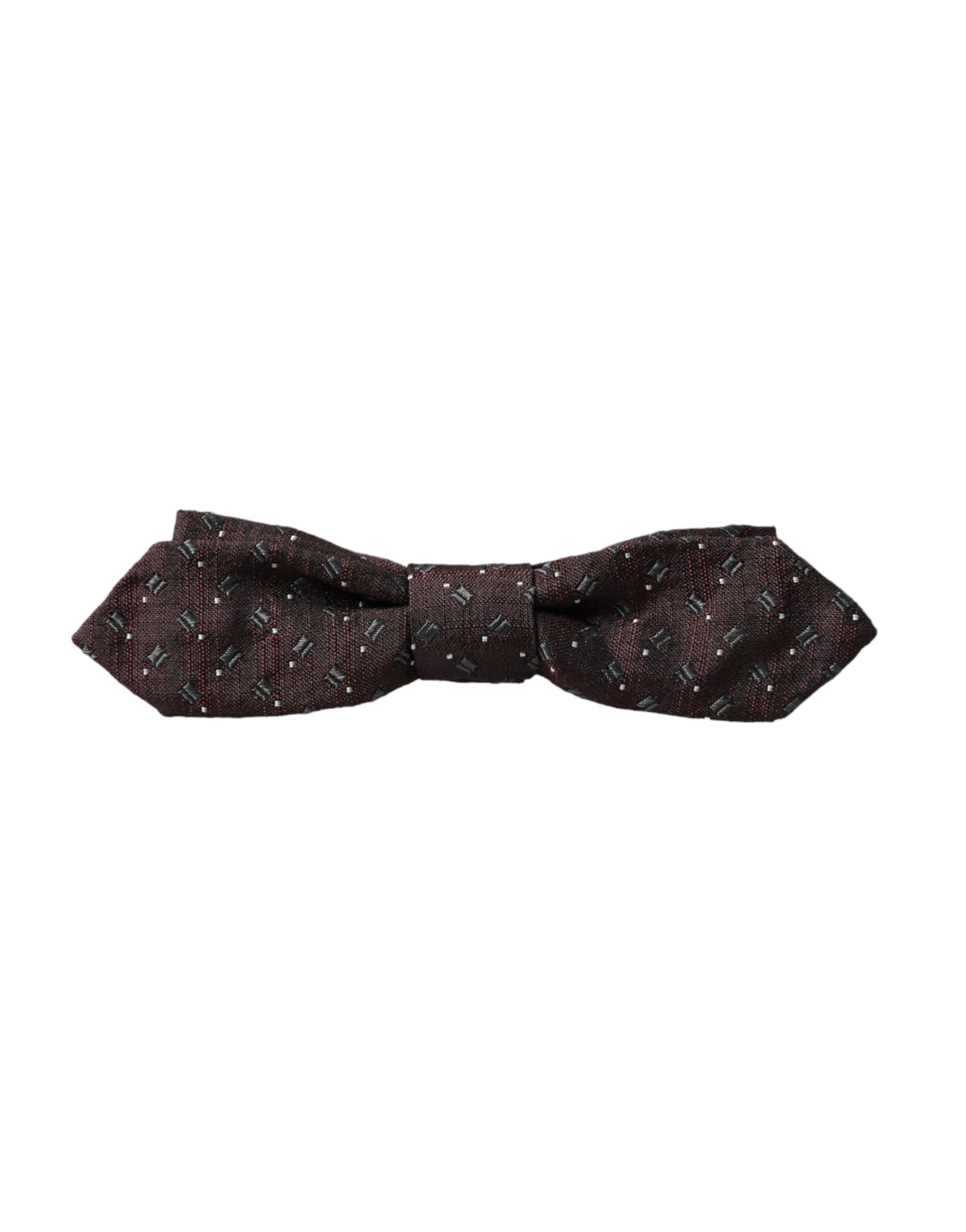 Nœud papillon ajustable en soie marron Dolce &amp; Gabbana